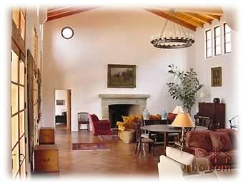 The Great Room- 1200 sq ft- 27ft height. - Montecito, California Home Rental