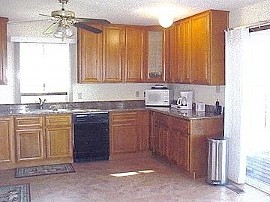 Lake Berryessa house rental - Granite counter tops highlight the newly remodeled