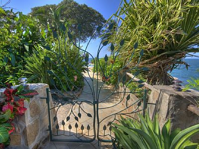 Your gate to the big pool area