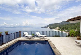 View from pool deck looking towards town.