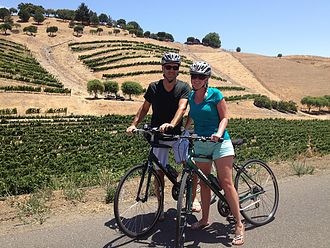 On the wine tour in Santa Barbara