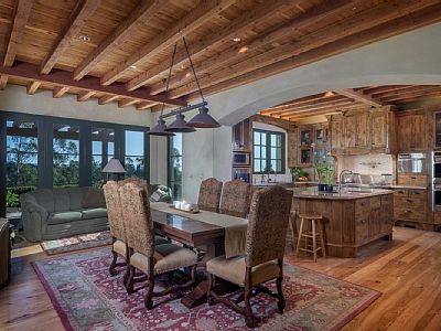 Great room and kitchen